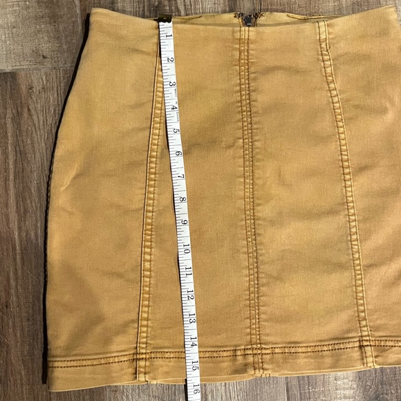 Free People Modern Femme Denim Mini Boho Skirt - Picture 6 of 7